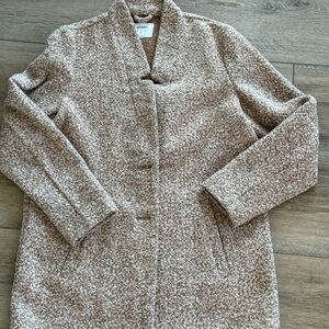 Old Navy Tan Teddy Jacket with Stand-Up Collar